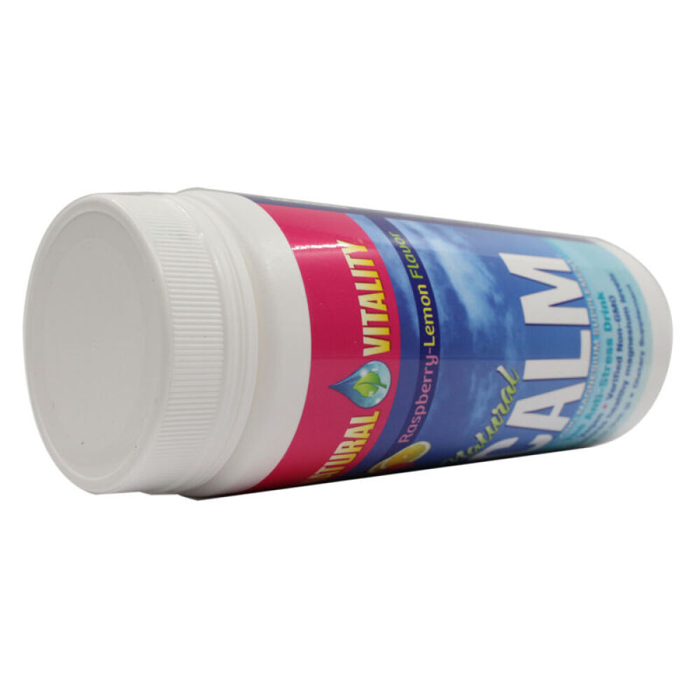 美国直邮NaturalVitality橘子味Calm镁减压粉缓解精神压力226g覆盆子柠檬味226g1瓶