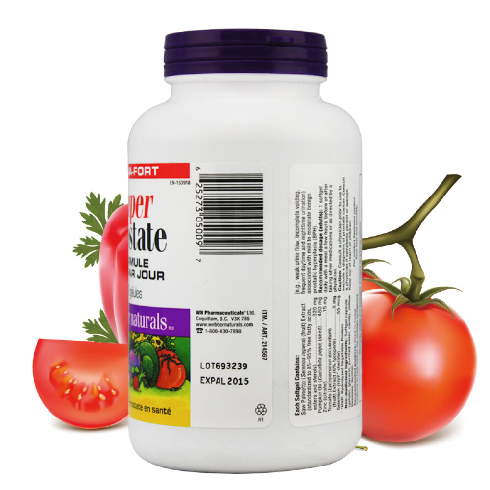 番茄红素webber伟博番茄红素软胶囊前咧腺宝加拿大直邮原装进口男士备孕180粒2瓶