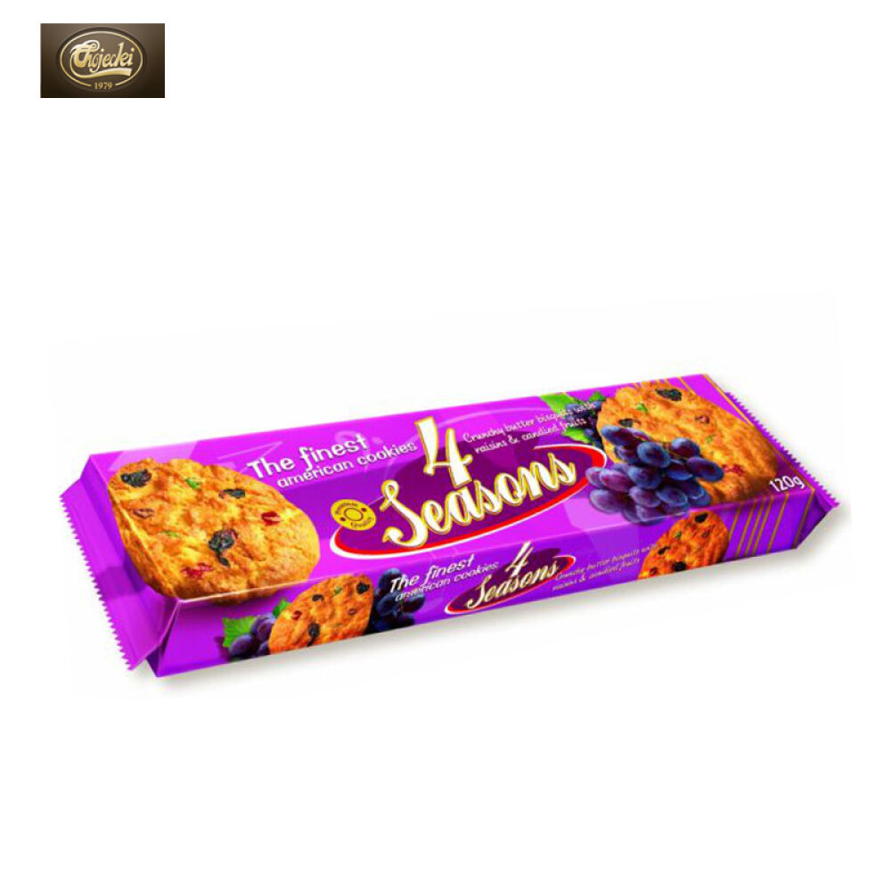 PolandImported波兰进口Chojecki4Seasons饼干120g葡萄干和干果味效期2017.1.15