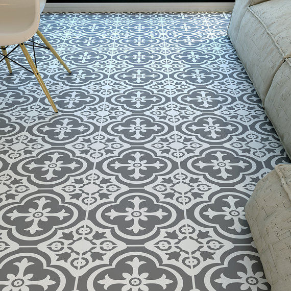 FloorTiles-MoroccanTiles-FloorVinyl-VinylTile-KitchenFloors-BathroomFloors-Flooring-TileDecals-TileArt48SKU:MOROFL