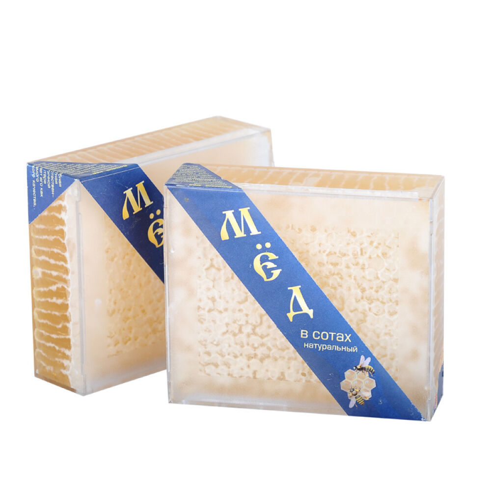 俄罗斯原装进口蜂蜜蜂蜜晚宴天然野生蜂蜜蜂巢蜜