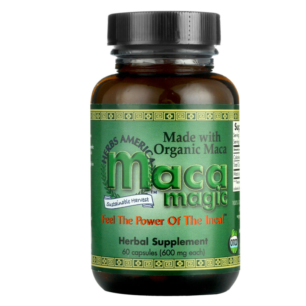 玛珈魔法MacaMagic玛卡胶囊玛卡精片秘鲁紫玛卡美国授权原装进口男性保健品60粒*1瓶胶囊