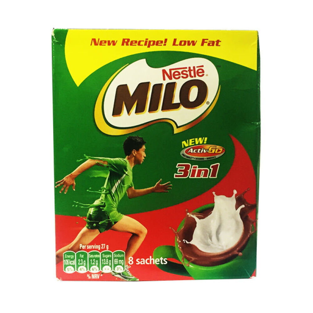 【品牌旗舰】原装进口雀巢（Nestle）美禄巧克力味麦芽可可粉盒装27g*8