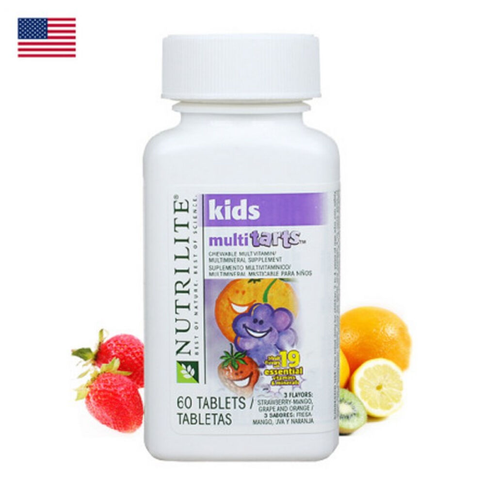 美国安利纽崔莱Amway儿童多种营养咀嚼片60粒1瓶装