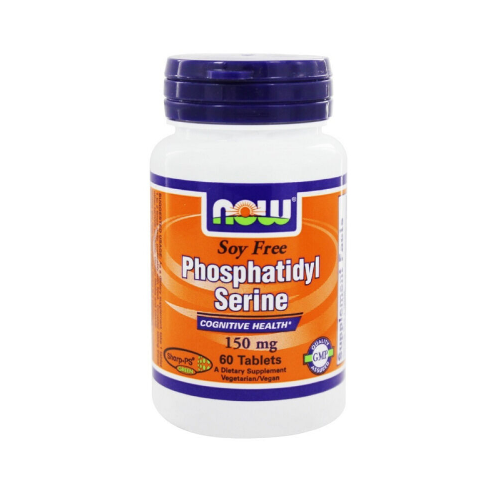 【美国正品直邮】NOWFoods诺奥促进学习记忆能力平衡情绪磷脂酰丝氨酸片剂未定义60片