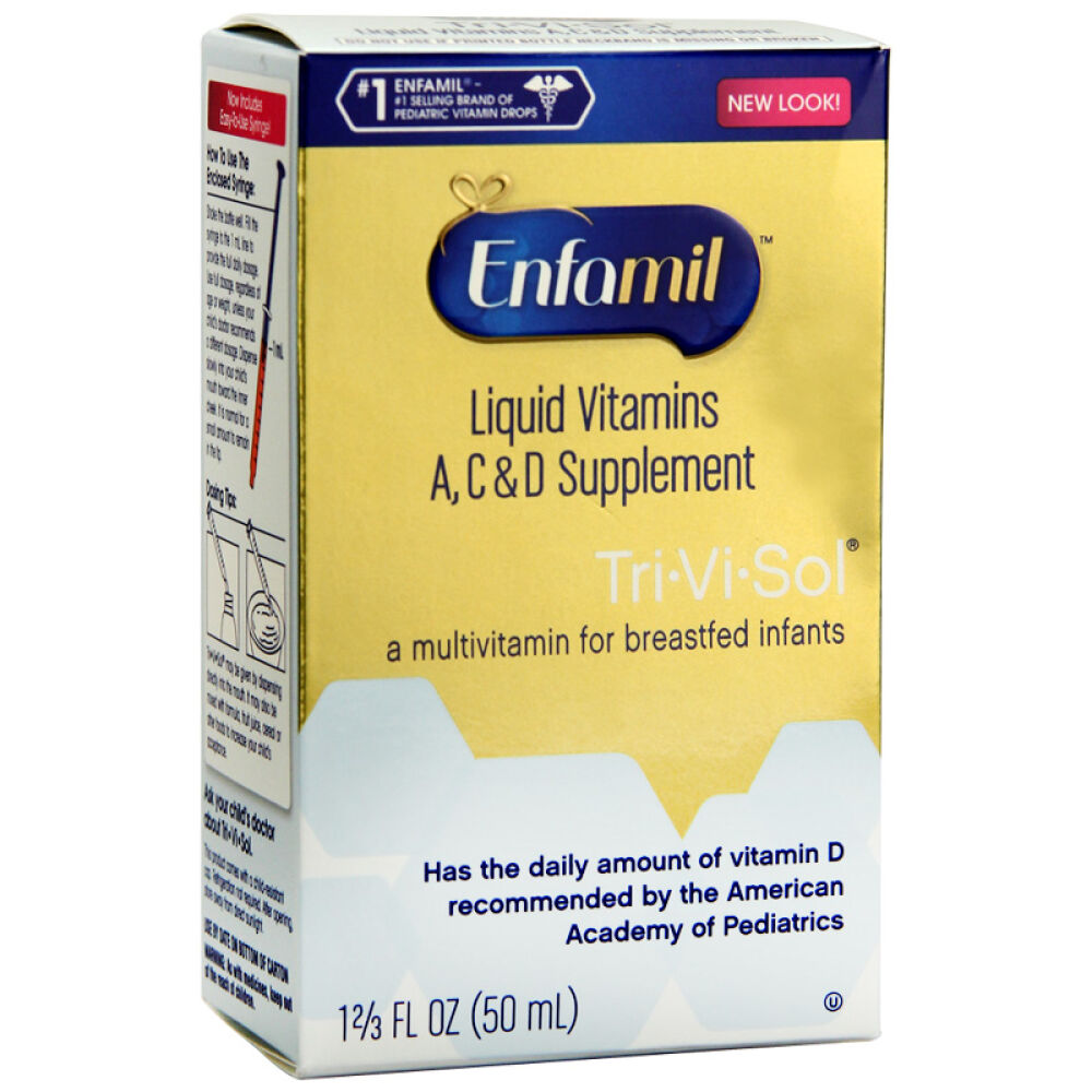美国进口美赞臣Enfamil宝宝多维/维生素ACD/维生素D/VD高铁滴剂50mlACD滴剂