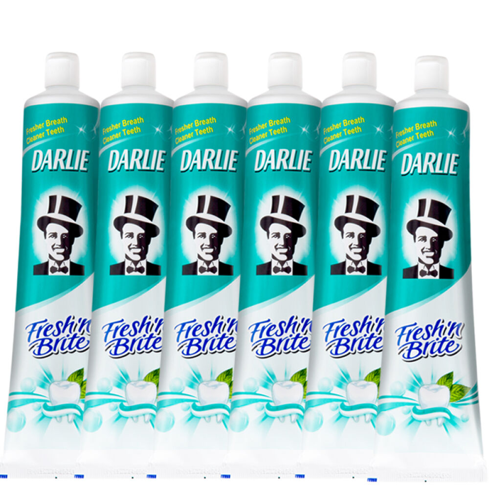 香港版黑人牙膏清新薄荷200g6支