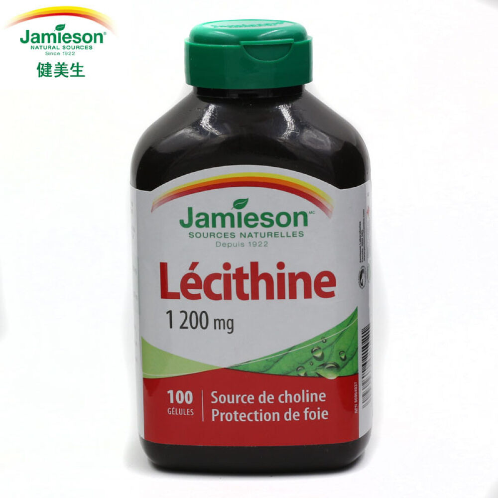 【全球购】【加拿大直邮】Jamieson/健美生大豆卵磷脂胶囊鱼油好搭档中老年必备