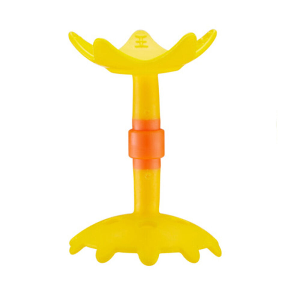 美国Innobaby宝宝婴儿安全固齿器磨牙棒牙胶玩具软易握黄色星星