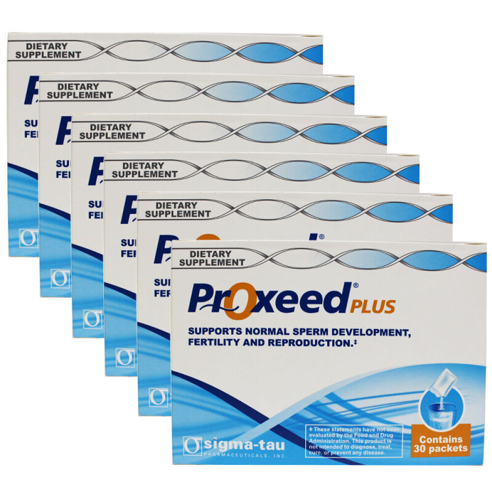 【全球购】美国原装增效版Proxeed-plus男性助育助孕提高精子质量助孕6盒装(三个月量)