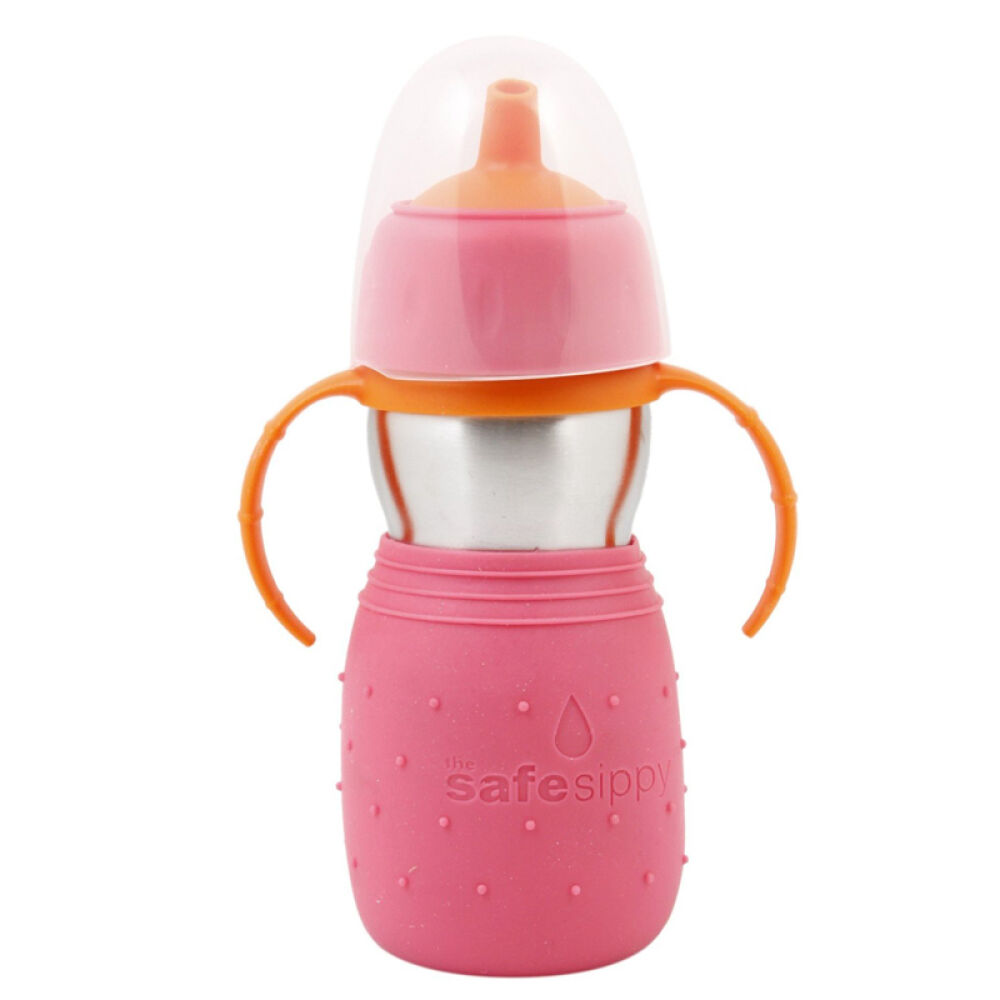 【全球购】美国安思培第二代儿童水杯不锈钢学饮杯/婴儿吸管杯宝宝隔热水杯紫色330ml