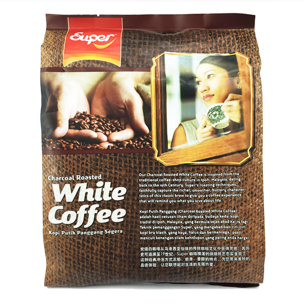 【马来西亚进口】超级3合1经典碳烧白咖啡（600gx2袋）