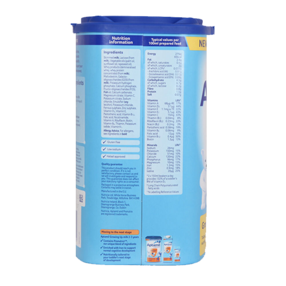 英国爱他美奶粉aptamil婴幼儿配方奶粉保税区发货英国原装进口4段800g-------3罐