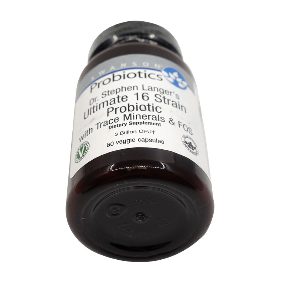 SWANSON16株益生菌胶囊60粒益生元消化酶成人肠胃肠道健康美国原装助消化增强免疫2瓶装