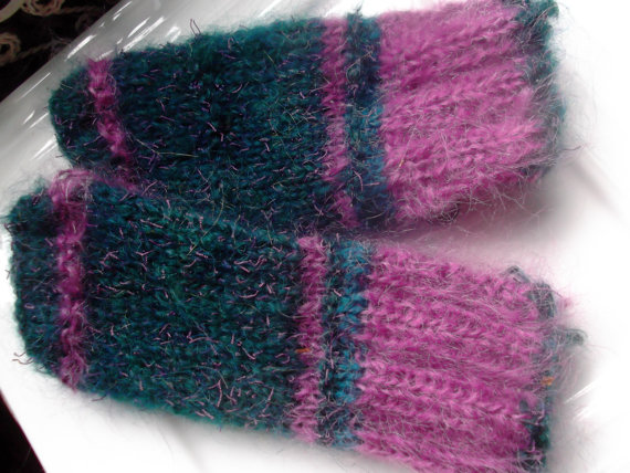 LUXURYMOHAIRGLOVES,fingerless,wristwarmers,handspunwool,winter,women,knitted