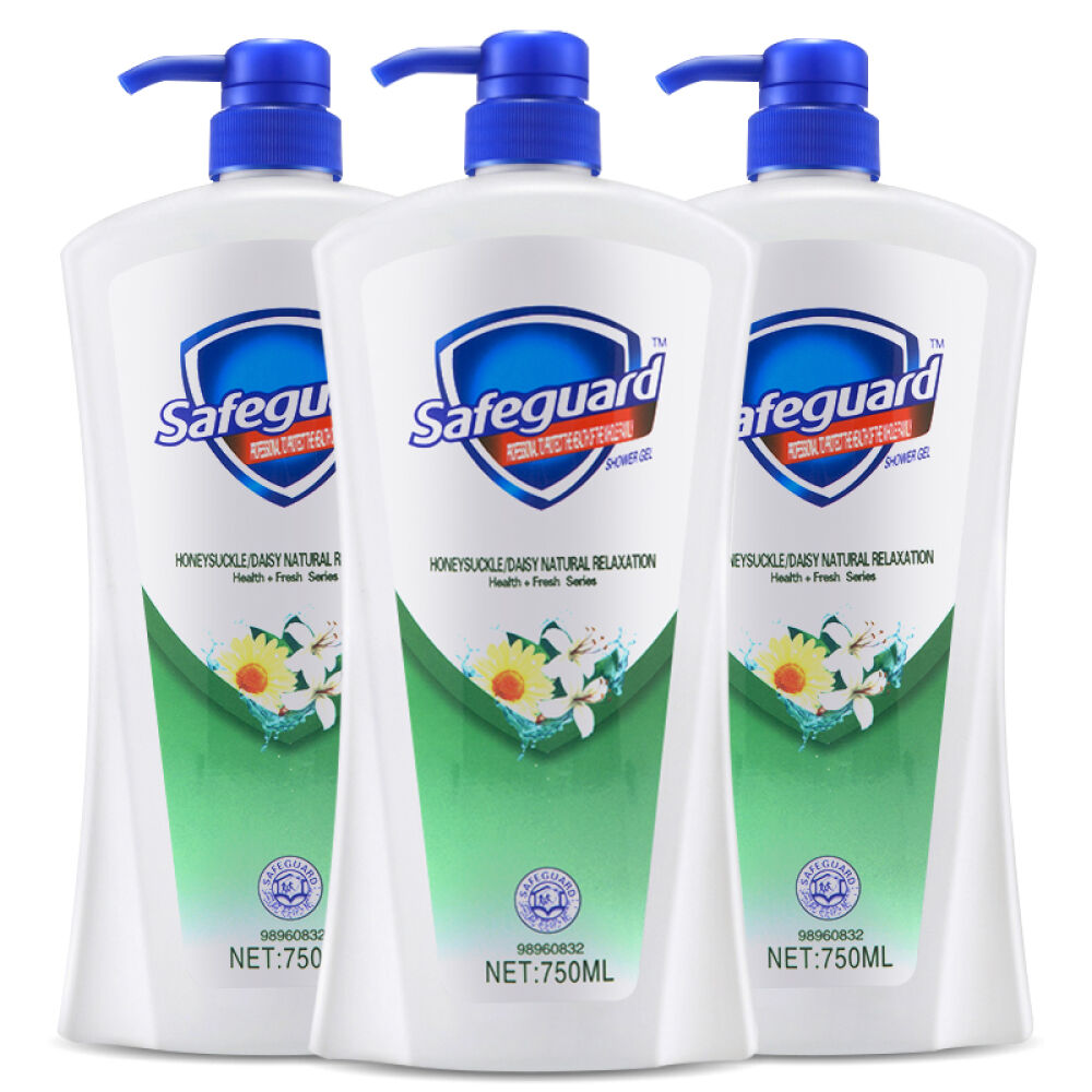 香港版舒肤佳润沐浴露750ml菊花自然爽洁3瓶