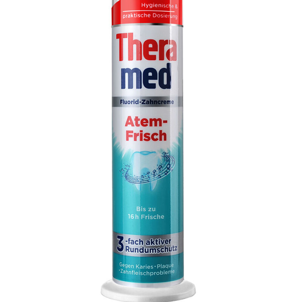 德国原装进口汉高施华蔻(theramed)按压站立式牙膏100