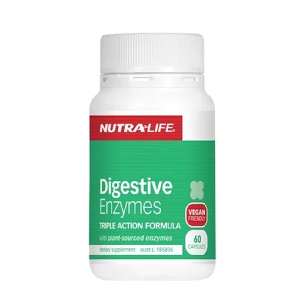 【百特优品澳新直邮】NutralifeDigestive纽乐植物消化酶酵素60粒