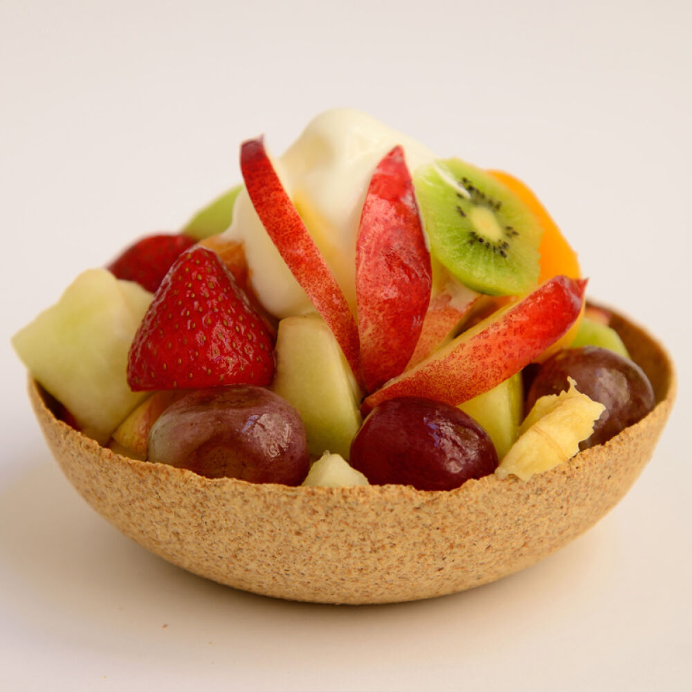 南非进口可以吃的碗谷物压缩可食餐具户外运动环保补能量创意绝配8个/盒1盒装