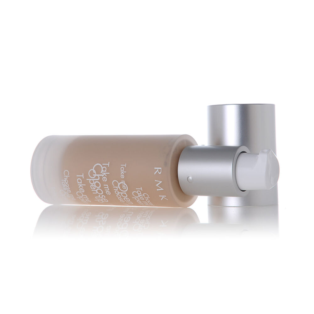 日本RMK粉底液30ml水凝粉底霜柔光光采丝薄粉底系列圆瓶201#粉调白热卖