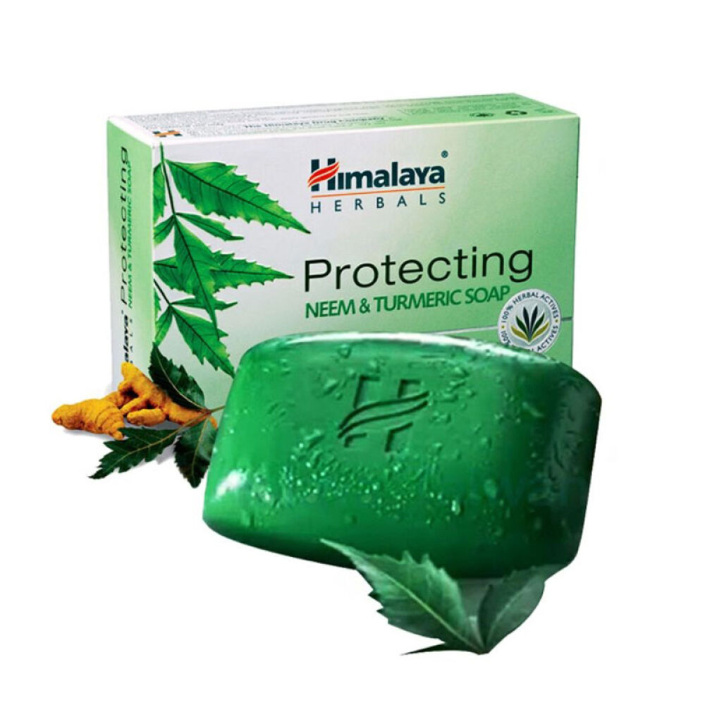 Himalaya印度进口喜马拉雅美肌皂草本楝树姜黄香皂75g