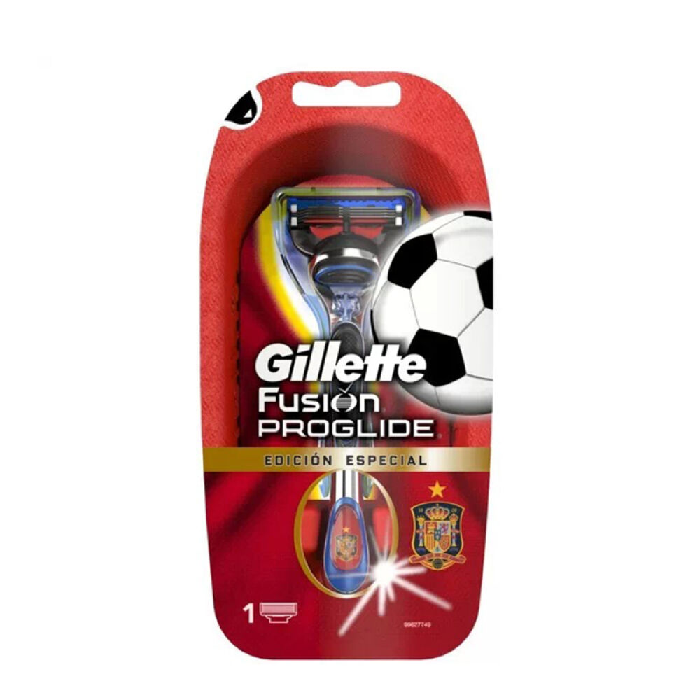 吉列Gillette锋隐剃手动须刀超顺手动世界杯西班牙特别版1刀头1刀架4673