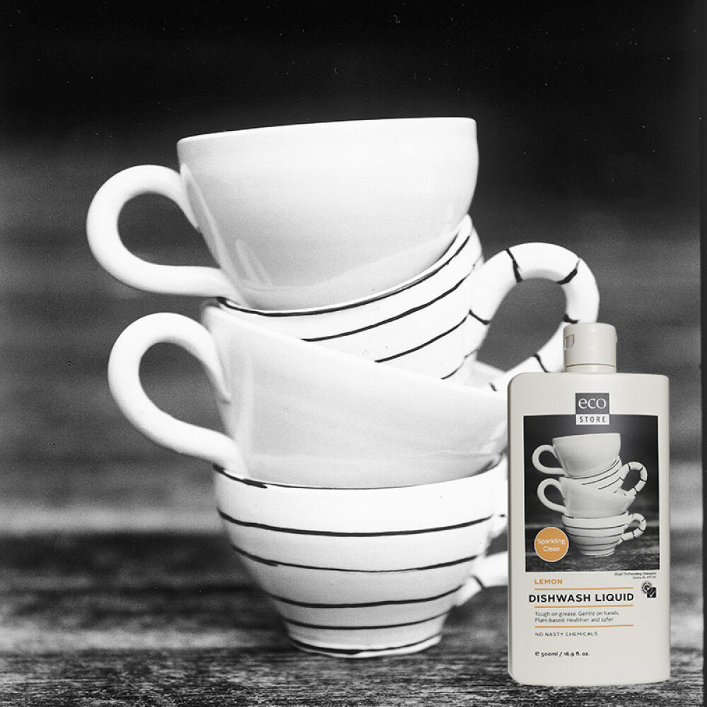 自营宜可诚（ecostore）天然植物护手洗洁精无添加餐具洗涤剂果蔬清洗剂厨房油污清洁剂柠檬味500ml