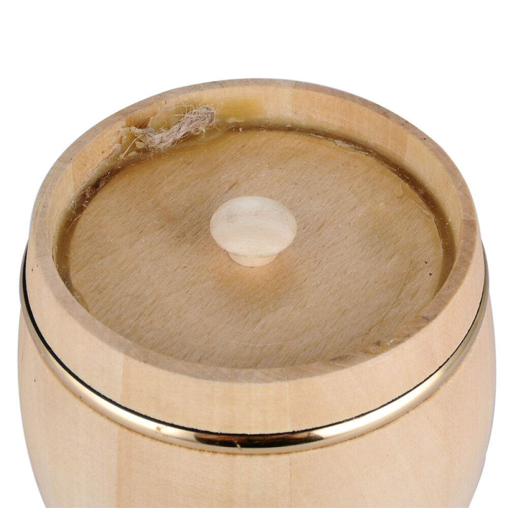 俄罗斯原装进口蜂蜜蜂蜜晚宴天然野生椴树蜜雪蜜椴树雪蜜650g中号木桶