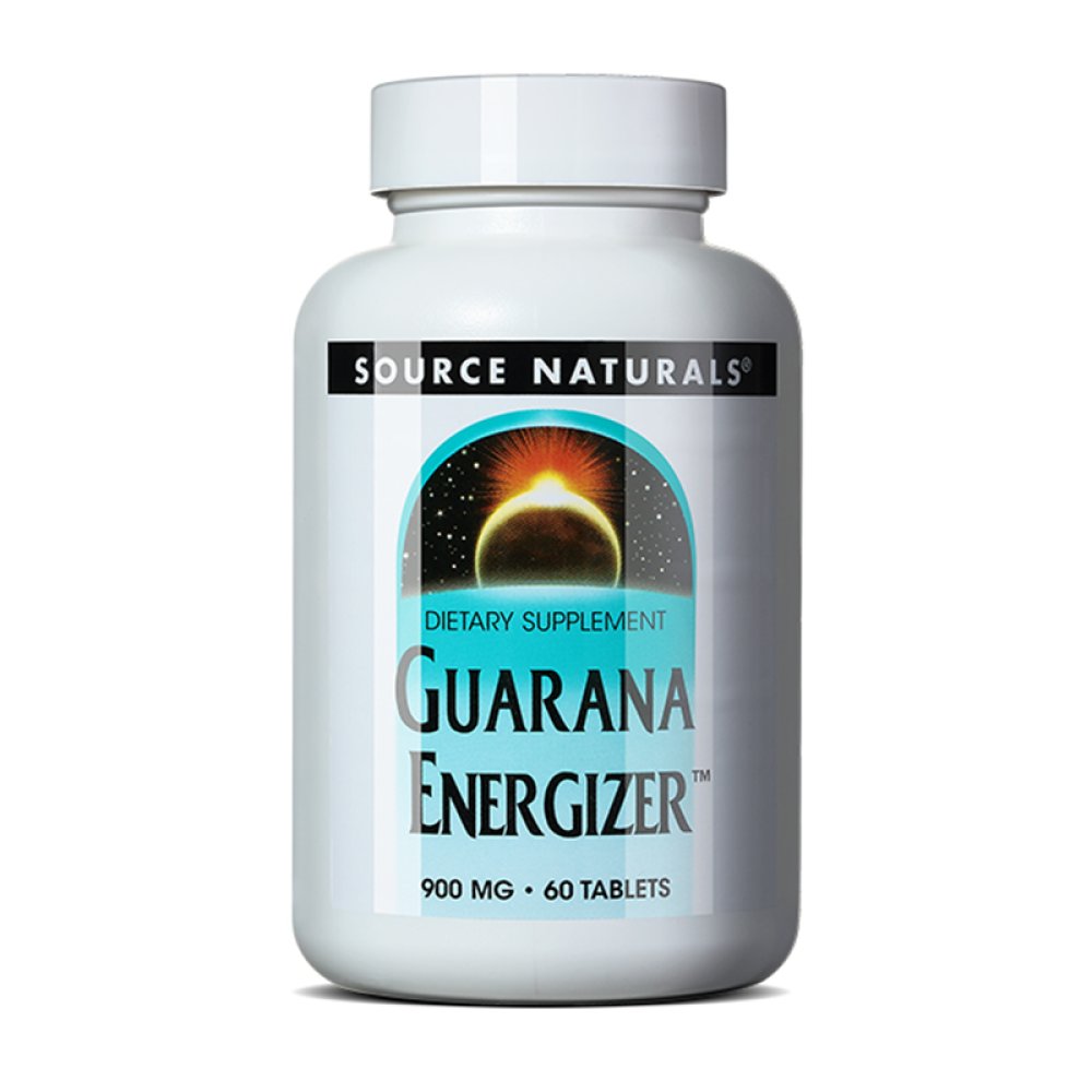 美国原装SourceNaturals瓜拉纳胶囊100粒减肥塑身