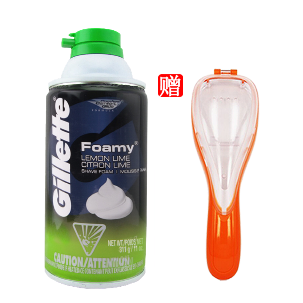 吉列剃须泡沫啫喱柠檬型剃须泡沫311g5501