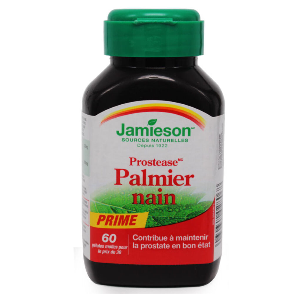 加拿大健美生Jamieson锯棕榈提取物浓缩软胶囊60粒