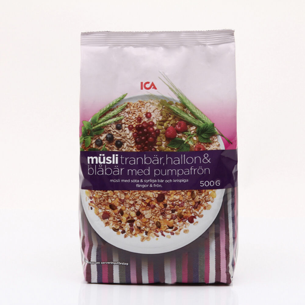 ICA水果麦片Special高端燕麦片营养早餐即食麦片蓝莓蔓越莓麦片500g