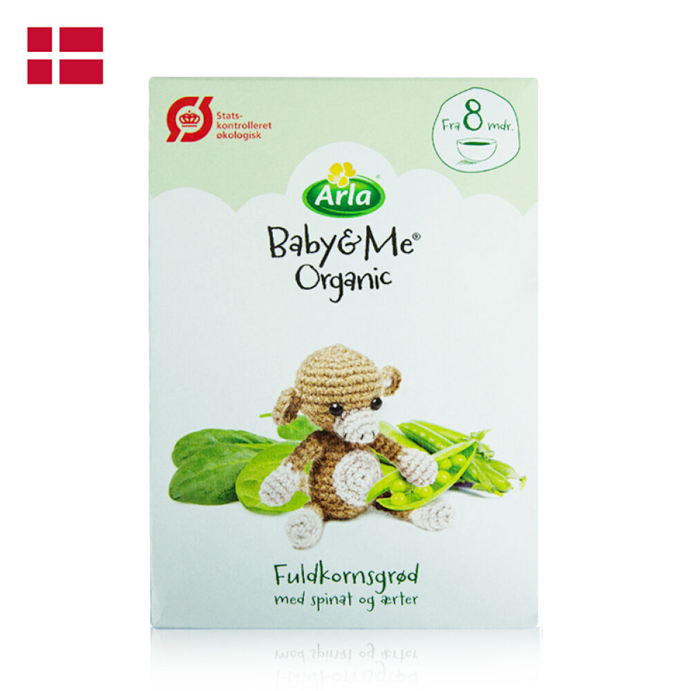 【全球购】丹麦Arla阿拉米粉婴儿辅食4、6、8个宝宝食物南瓜胡萝卜2盒