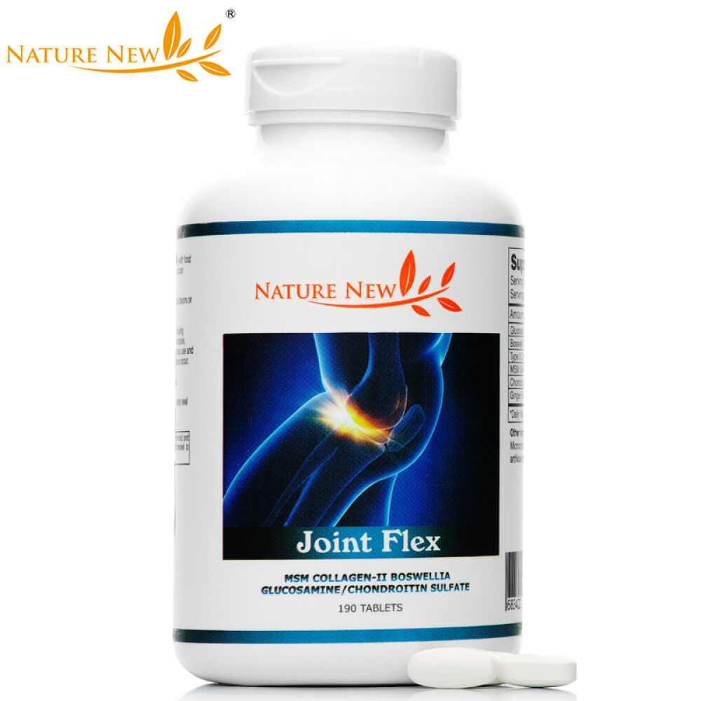 全球购NatureNew新自然软骨素骨胶原氨基葡萄糖胺硫酸氨糖保护关节190片/瓶3瓶装