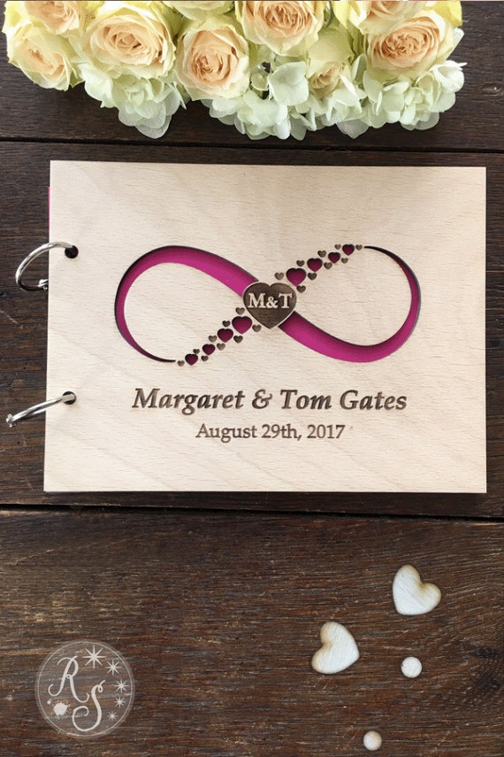 infinityloveguestbook,weddingmemorybook,personalizedbridalshower