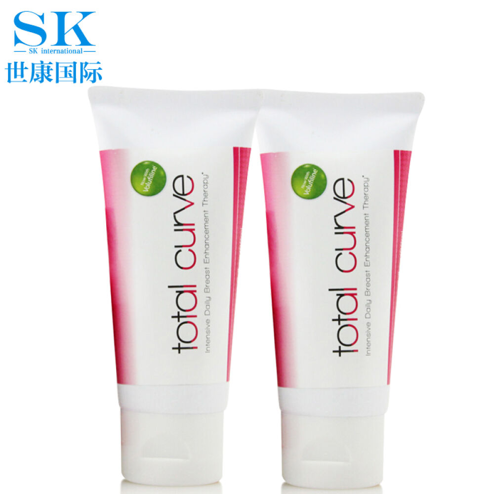 【全球购】美国进口丰美胸产品ToalCurve正品丰乳胸膏胸部按摩精油美胸丰乳霜丰胸膏2瓶装