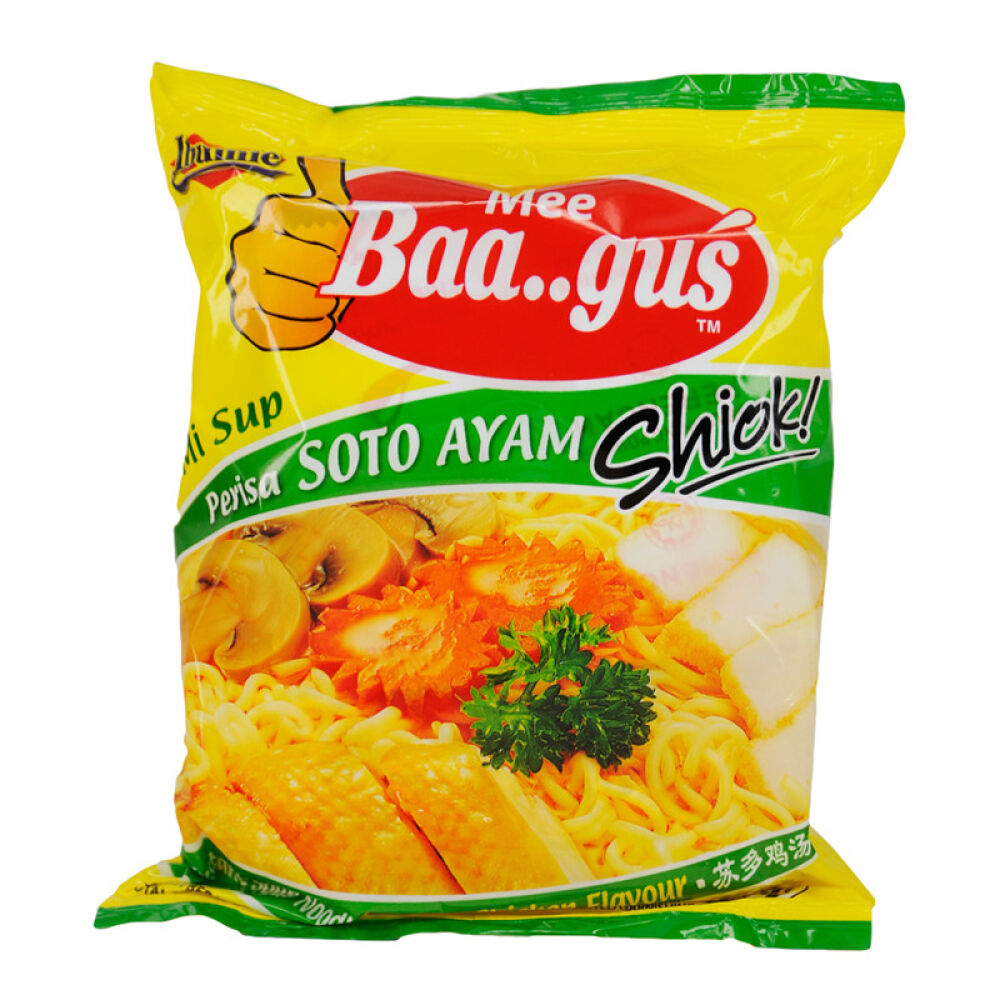 马来西亚进口Ibumie益福苏多鸡汤面375g*4袋