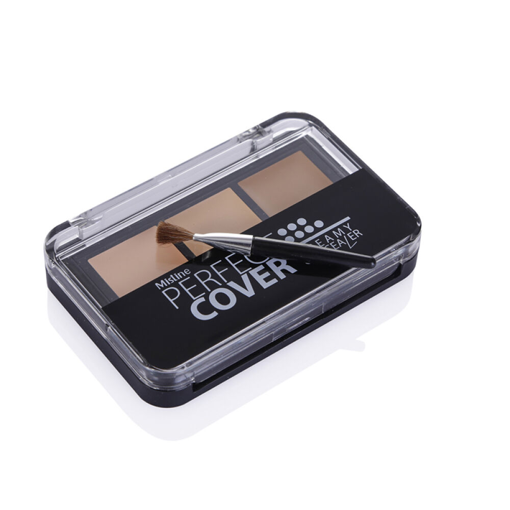 泰国Mistine粉饼底妆3d眉笔系列新品三色遮瑕膏4g4487