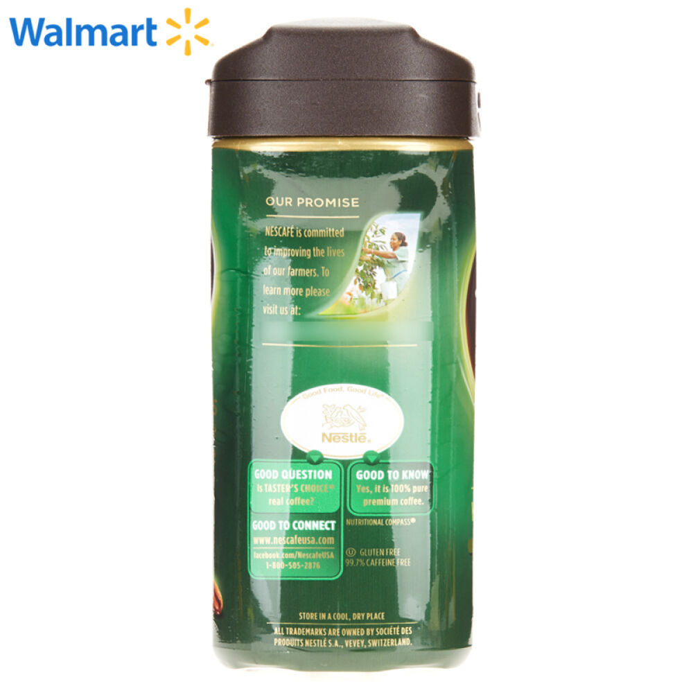 【沃尔玛】雀巢Nestle美式金牌速溶咖啡低咖啡因固体饮料198g美国进口