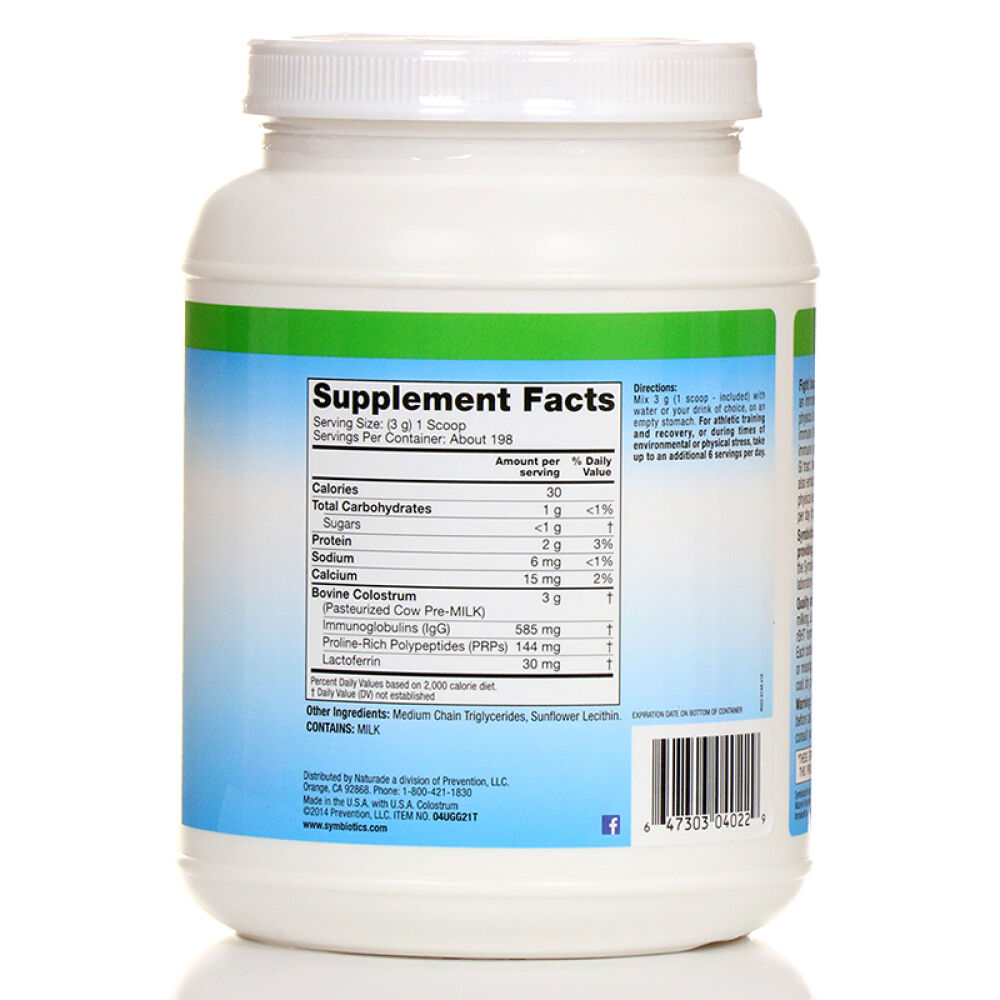 【全球购】美国原装Symbiotics婴儿纯牛初乳粉孕妇儿童成年人通用家庭装大桶595g