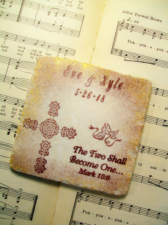 mark10:8,christianweddinggifts,coasters,weddingregistry