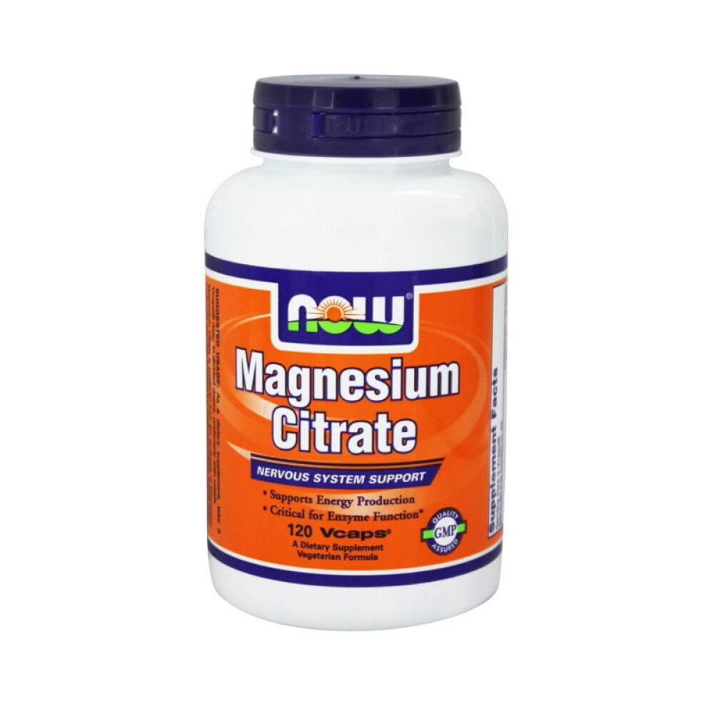 【美国正品直邮】NOWFoods诺奥提供镁硬脂酸镁柠檬酸镁素食胶囊未定义120粒
