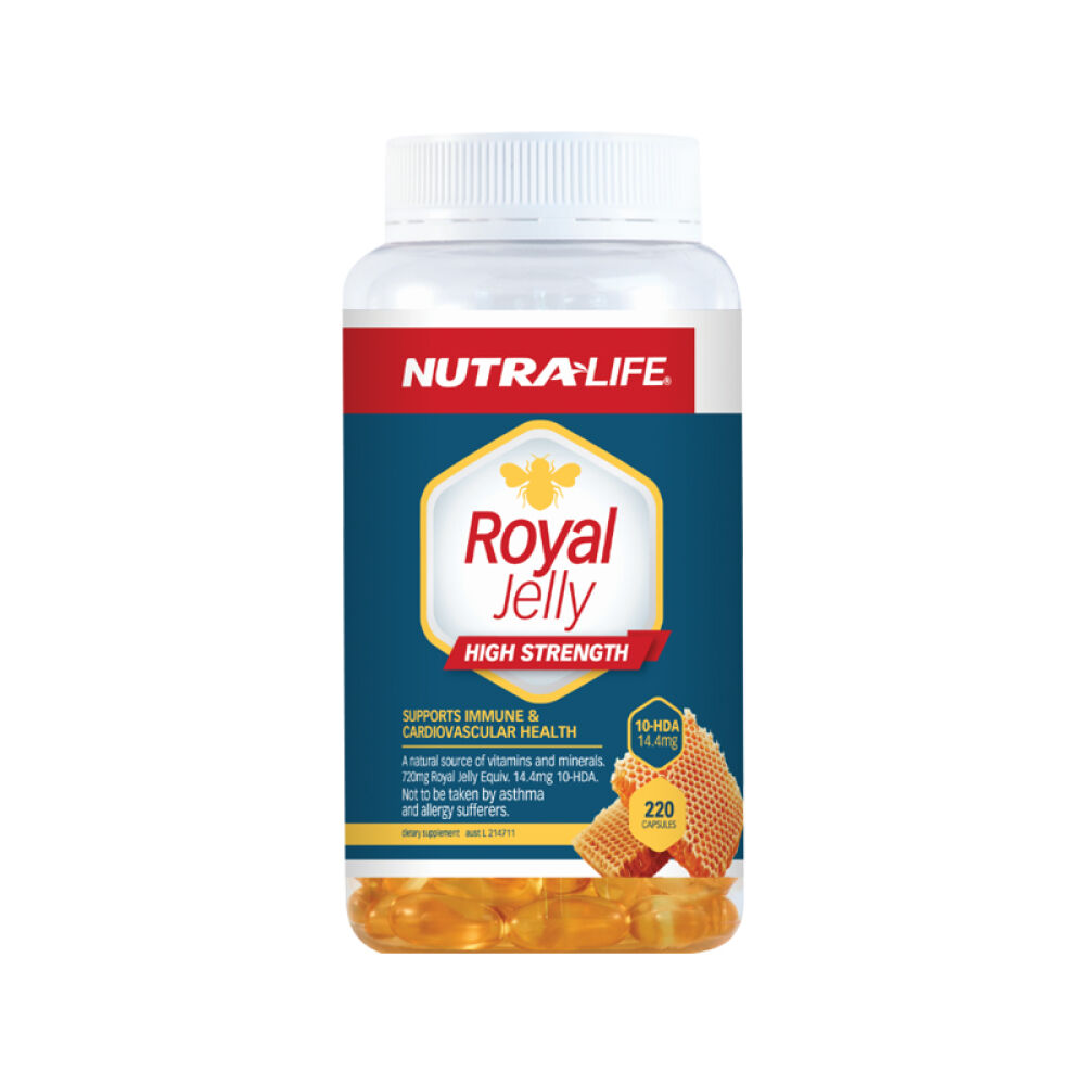 【全球购】新西兰直邮纽乐Nutralife高强蜂王浆胶囊美容养颜220粒