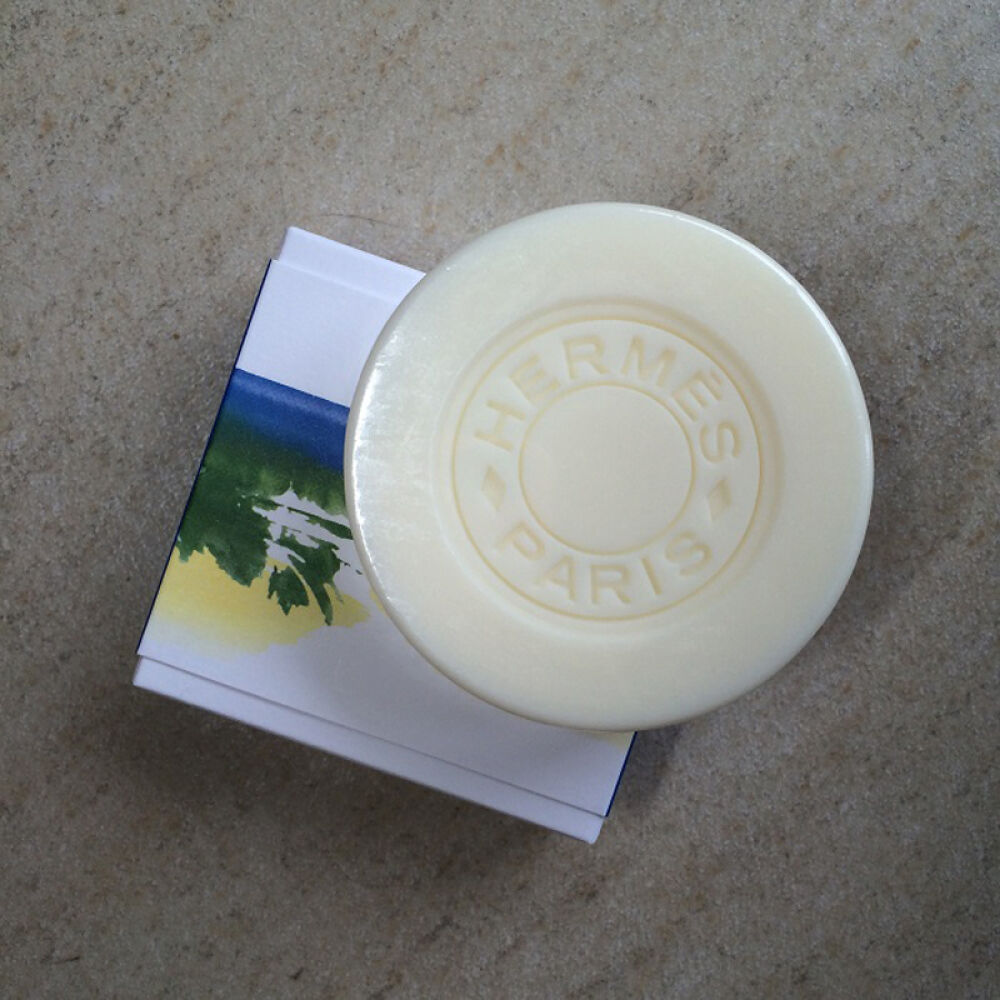 法国原装Hermes爱马仕香水皂身体香皂100G地中海花园香皂100G
