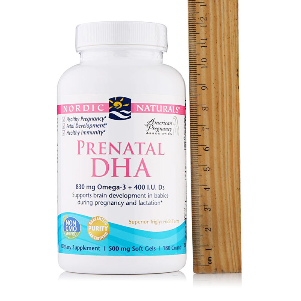 美国原装进口美国挪威小鱼NordicNaturals孕妇DHA深海鱼油软胶囊180粒1瓶