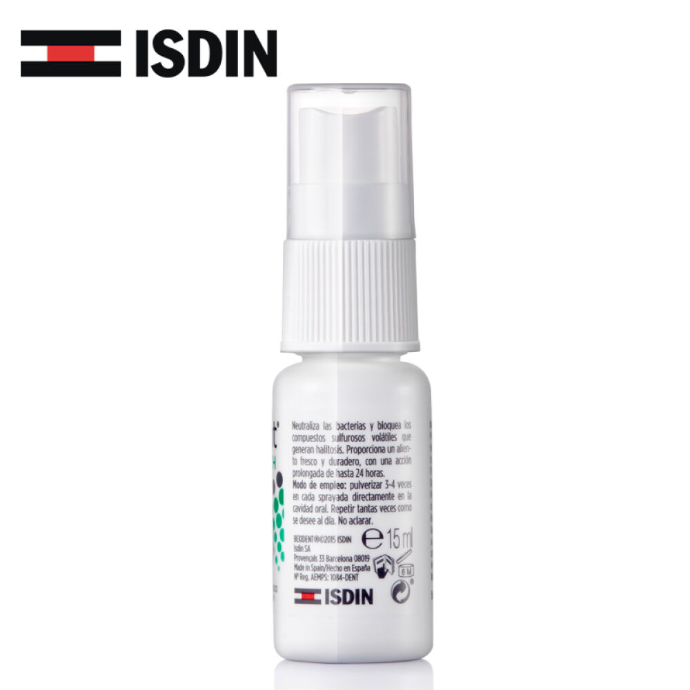 ISDIN怡思丁西班牙原装进口口气清新剂去口气口臭口腔异味漱口水口腔喷雾贝喜口气清新喷雾15ml*2