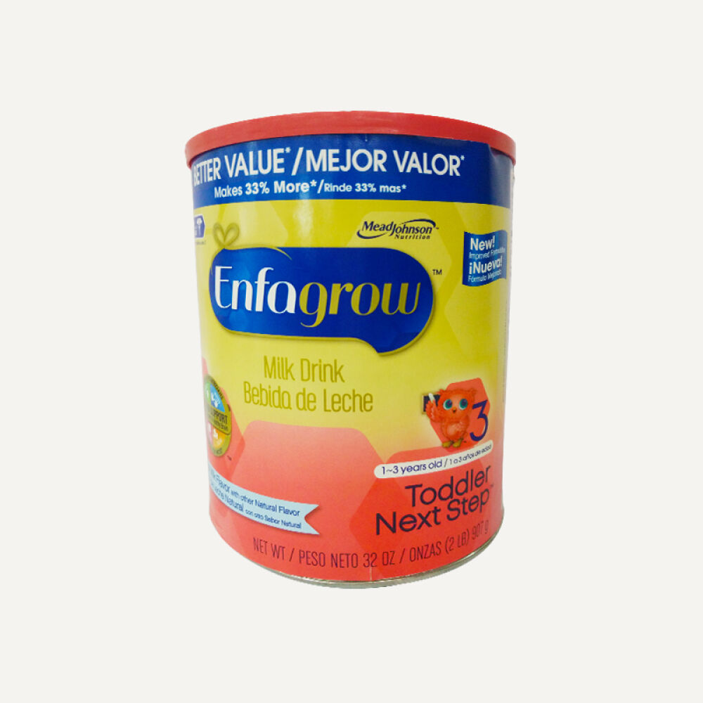 美赞臣(MeadJohnson)美版进口奶粉金樽3段Enfagrow三段婴幼儿1~3岁适用原味907g*1罐