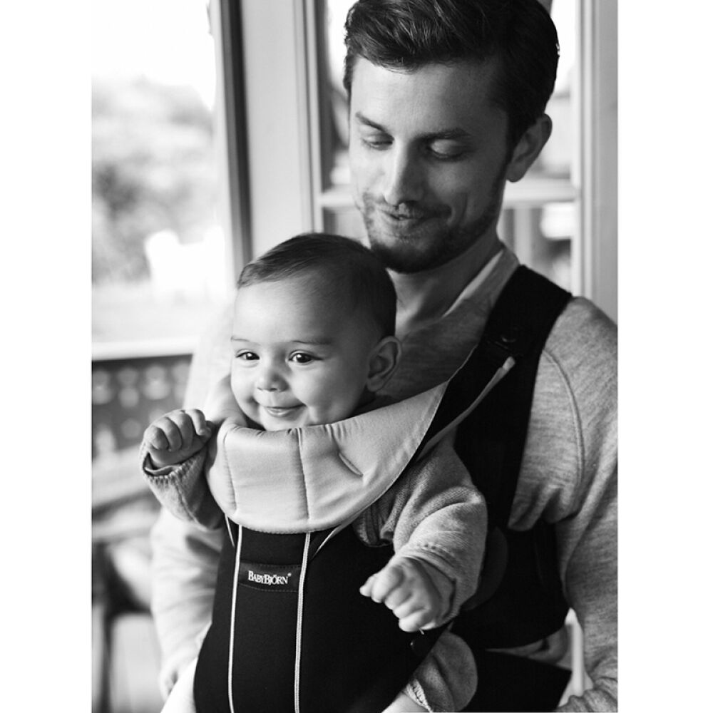瑞典BABYBJORNBabyCarrierMiracle奇迹婴儿背带宝宝舒适背带黑色