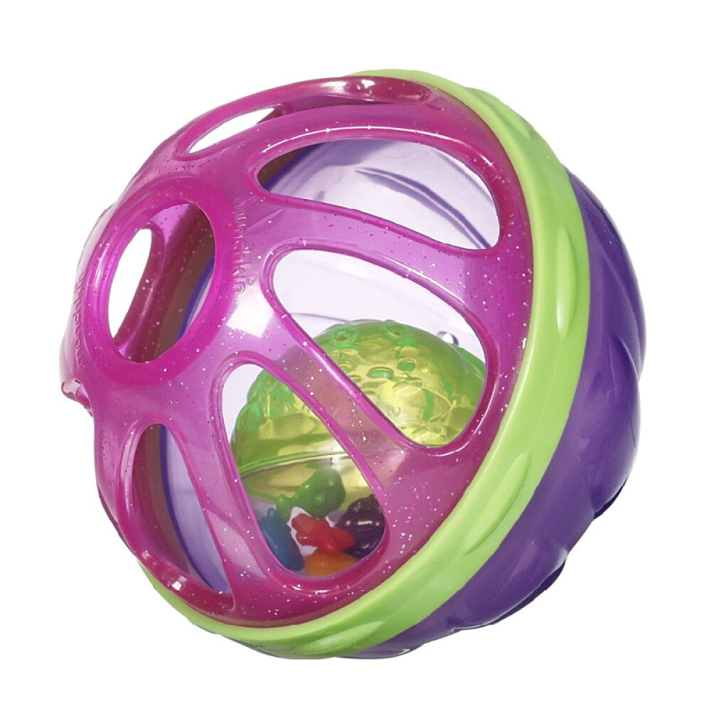 美国Munchkin麦肯齐摇铃洗澡球紫+玫红