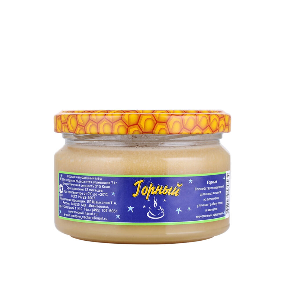 俄罗斯原装进口蜂蜜蜂蜜晚宴牌黒蜂蜜250g野山蜜(0564)